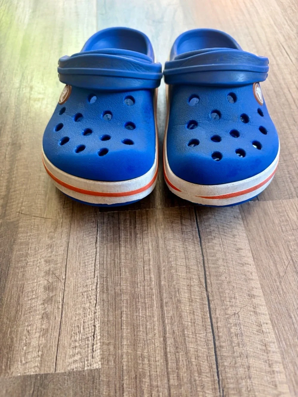 CROCS Kids Blue Slip-On Clogs with Back Strap